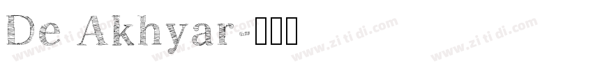 De Akhyar字体转换